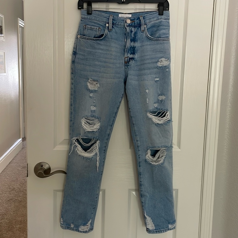 Frame Le Original Crop Straight Leg Jeans
